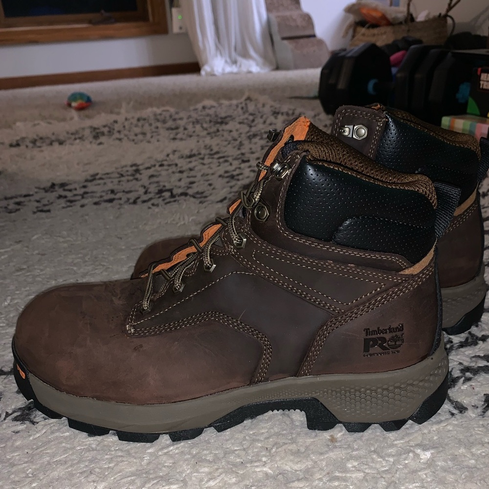 Timberland PRO Dark Brown Leather Work Boots